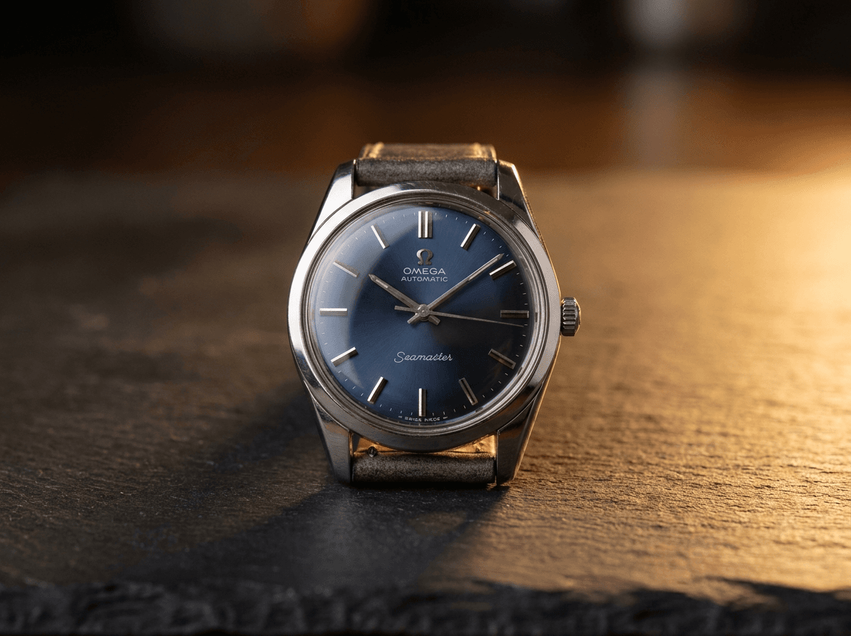 Vintage Omega Seamaster wristwatch up for live auction