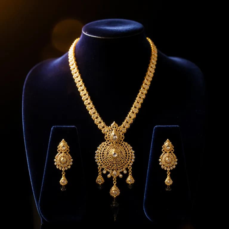 22K Gold Necklace Set